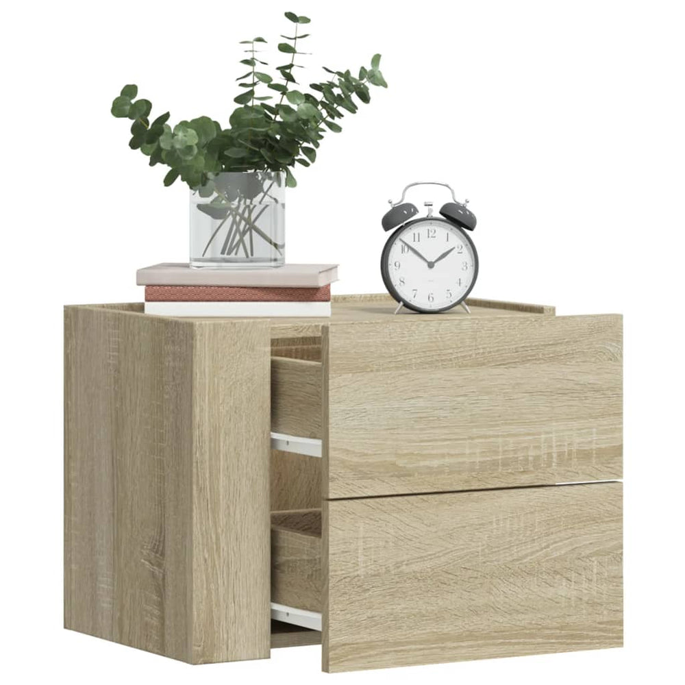 Wand-Nachttisch Sonoma-Eiche 45 cm