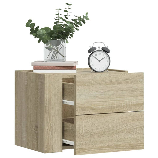 Wand-Nachttisch Sonoma-Eiche 45 cm