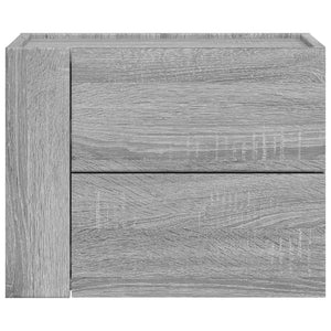 Grau Sonoma Wand-Nachttisch 45x30x35 cm