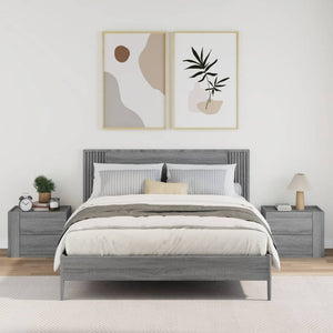Wand-Nachttische Grau Sonoma 2er Set
