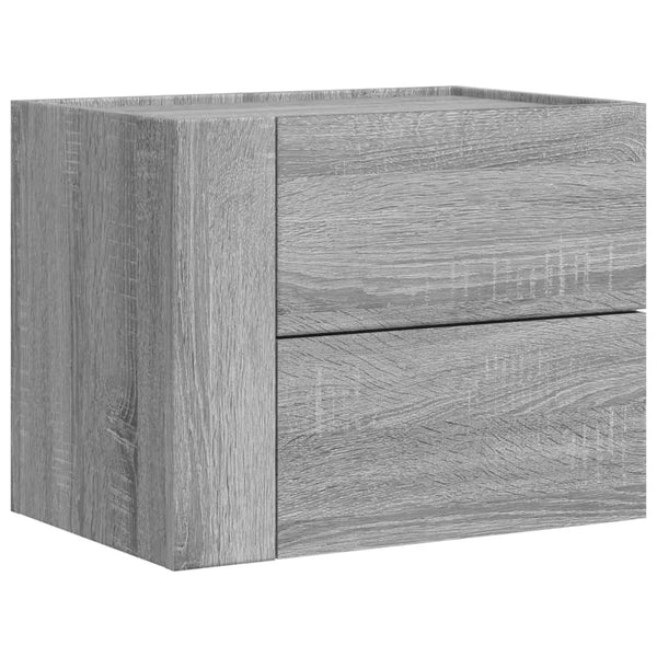 Wand-Nachttische Grau Sonoma 2er Set