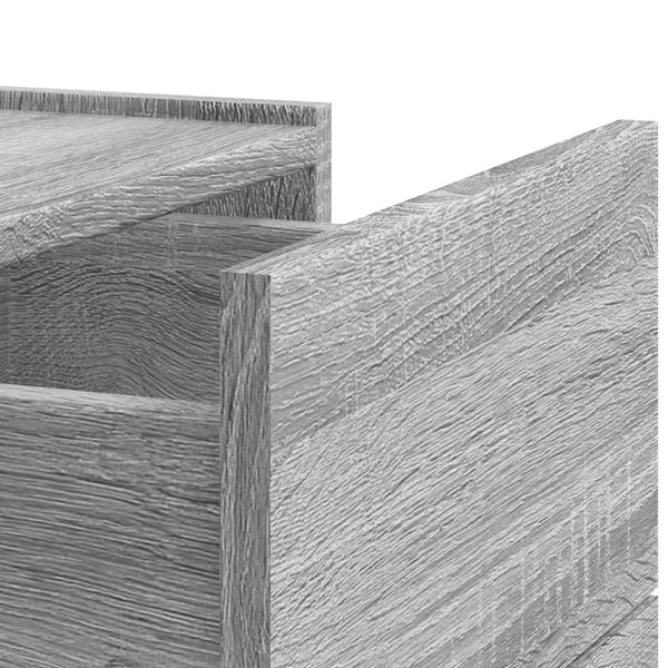 Wand-Nachttische Grau Sonoma 2er Set