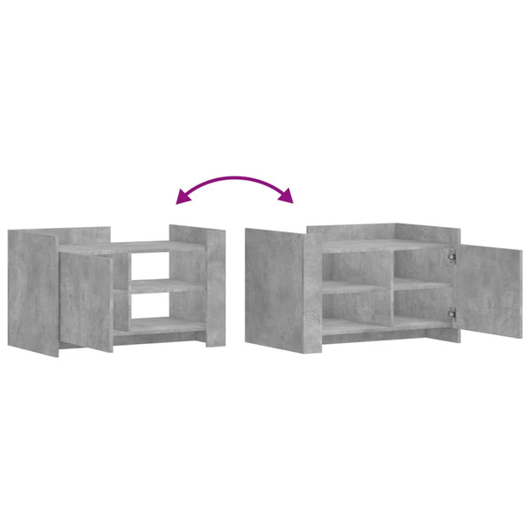Betongrauer Couchtisch 80x50 cm