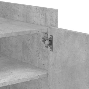 Betongrauer Couchtisch 80x50 cm