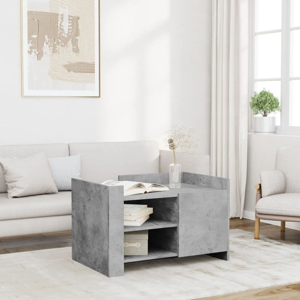 Betongrauer Couchtisch 80x50 cm