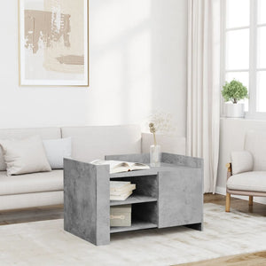 Betongrauer Couchtisch 80x50 cm