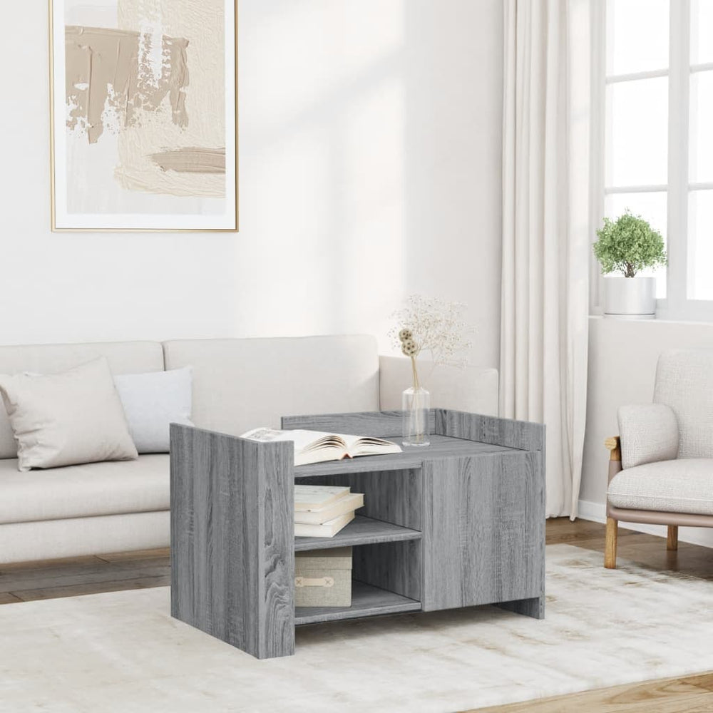 Couchtisch Grau Sonoma 80x50 cm