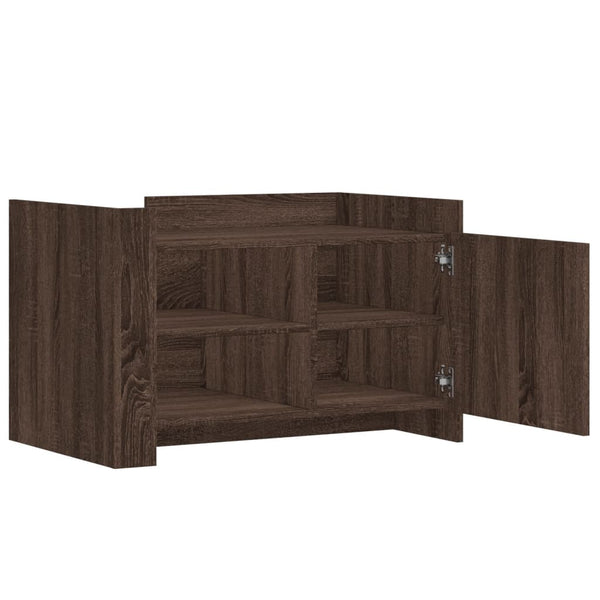 Couchtisch Braun Eichen-Optik 80x50 cm
