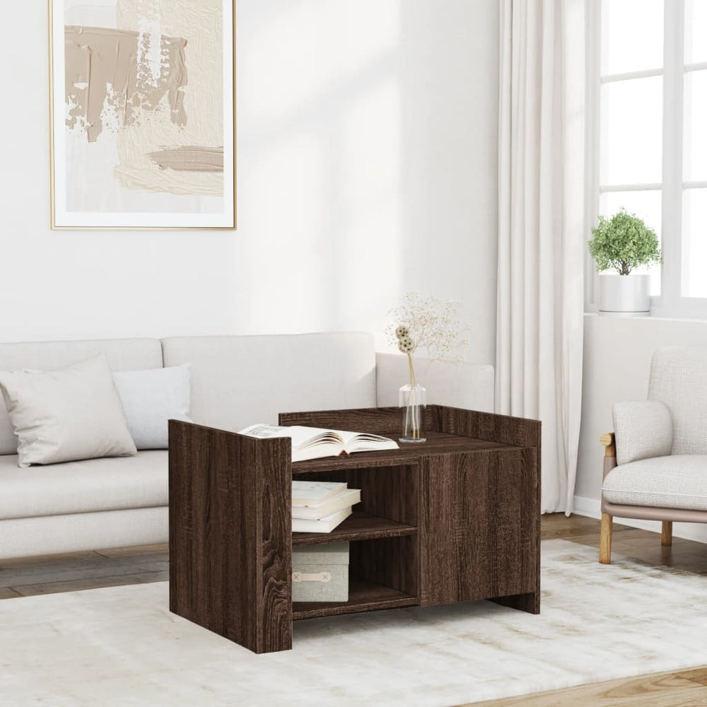 Couchtisch Braun Eichen-Optik 80x50 cm