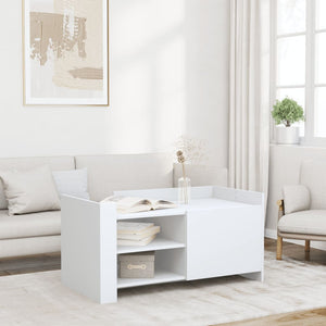 Weißer Couchtisch 100x50 cm