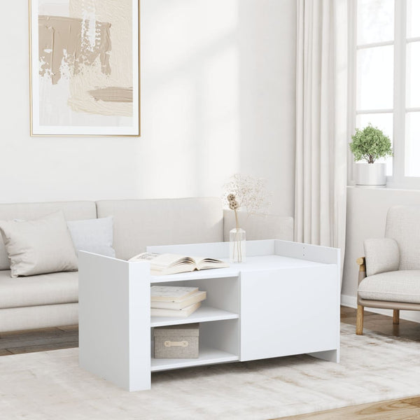 Weißer Couchtisch 100x50 cm