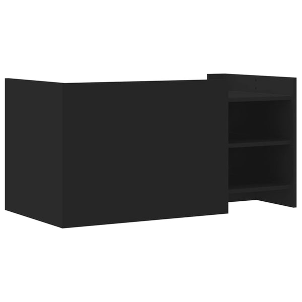 Schwarzer Couchtisch 100x50 cm