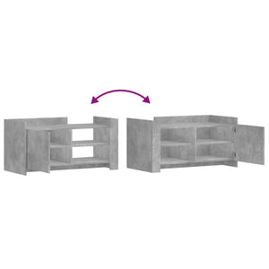 Betongrau Couchtisch 100x50 cm