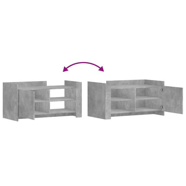 Betongrau Couchtisch 100x50 cm