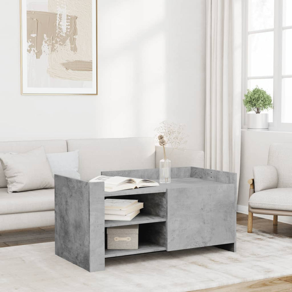 Betongrau Couchtisch 100x50 cm