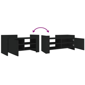 TV-Schrank Schwarz 80x35x40 cm