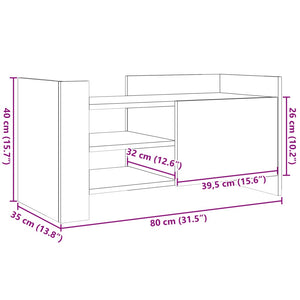TV-Schrank Sonoma-Eiche, 80 cm