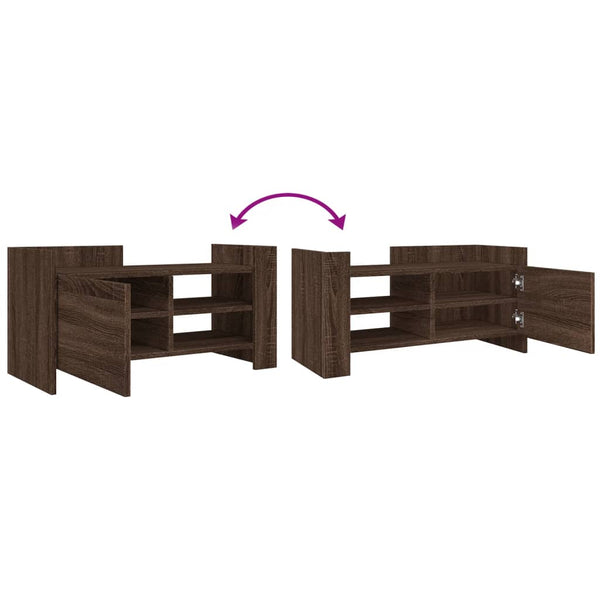 TV-Schrank Braun Eichenoptik 80x35x40 cm