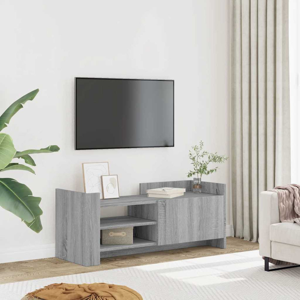 Meuble TV vidaXL gris sonoma 100x35x40 cm aggloméré