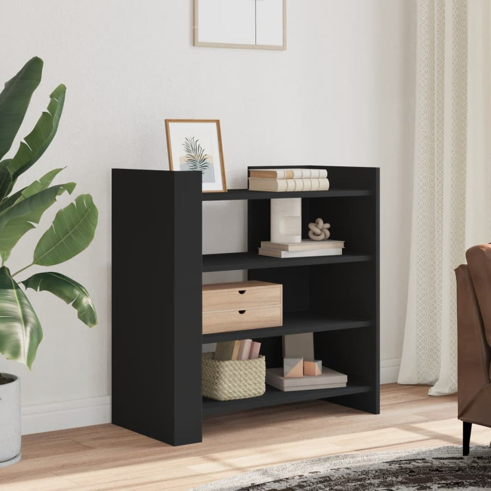 Schwarzes Sideboard 73,5 cm Holz