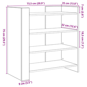 Sideboard Betongrau 73,5x35x75 cm