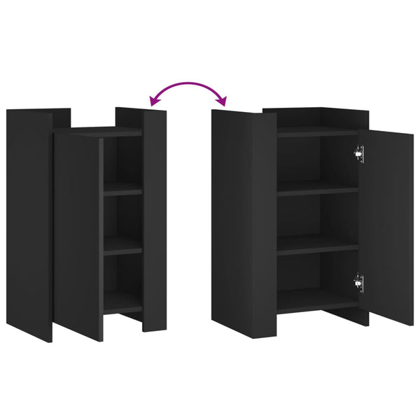Schwarzes Sideboard 45x35x75 cm