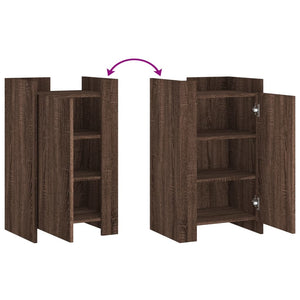 Sideboard Braun Eichenoptik 45x35x75 cm