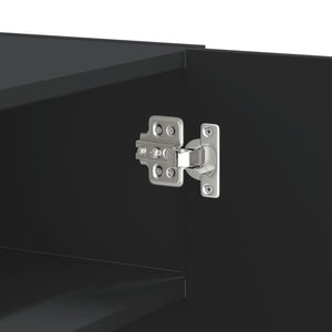 Schwarzes Wandregal 75x35x60 cm