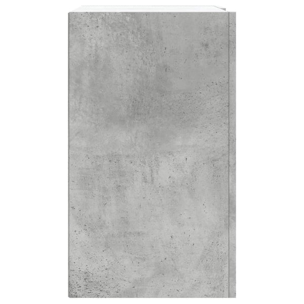 Betongraues Wandregal 75x60 cm