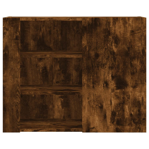 Wandregal Räuchereiche 75x35x60 cm