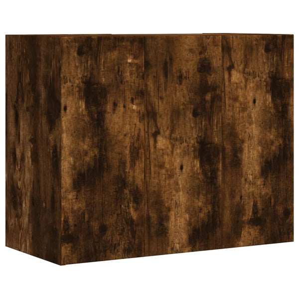 Wandregal Räuchereiche 75x35x60 cm