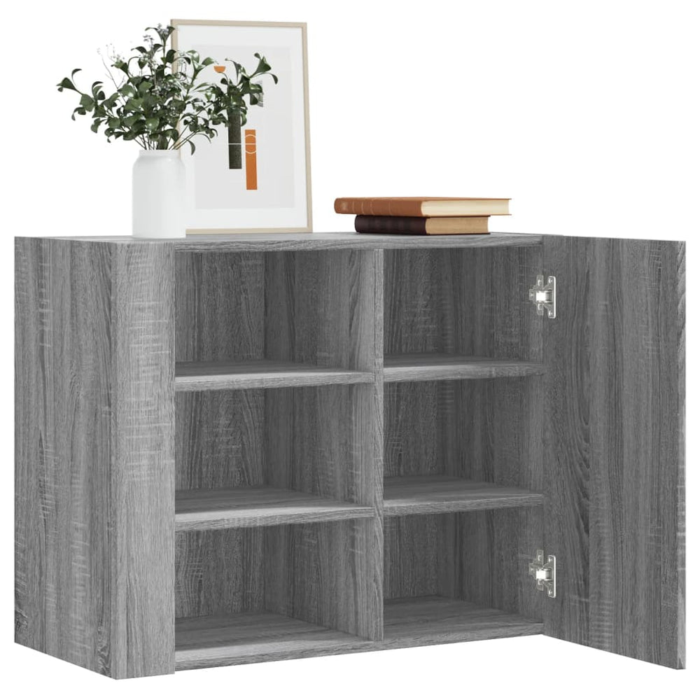 Wandregal Grau Sonoma 75x60 cm