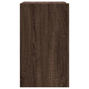 Wandregal Braun Eichenoptik 75x35x60 cm