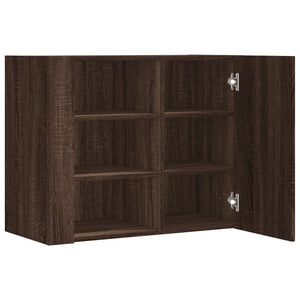 Wandregal Braun Eichenoptik 75x35x60 cm