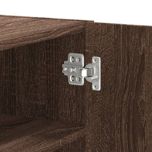 Wandregal Braun Eichenoptik 75x35x60 cm