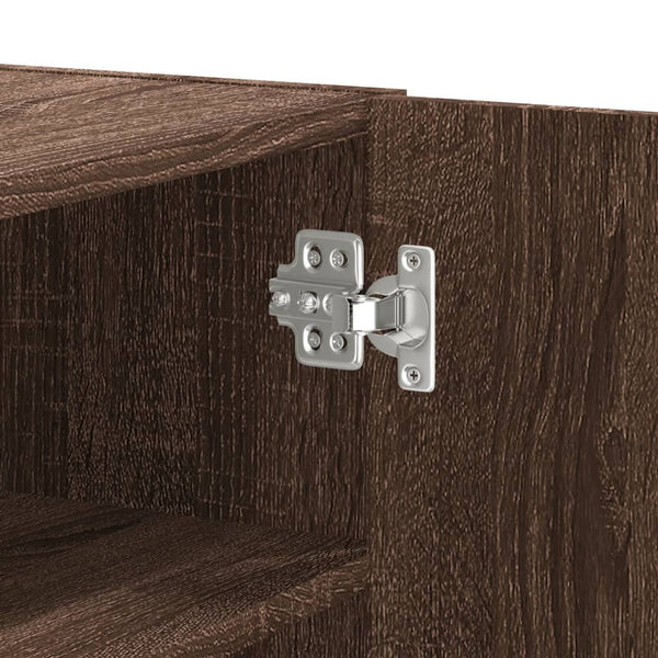Wandregal Braun Eichenoptik 75x35x60 cm