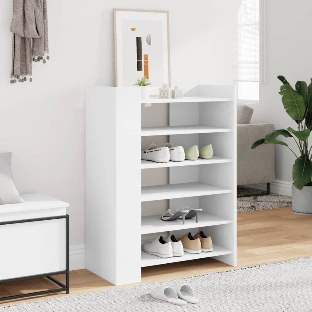 Weißer Schuhschrank Holzwerkstoff 74,5x100 cm