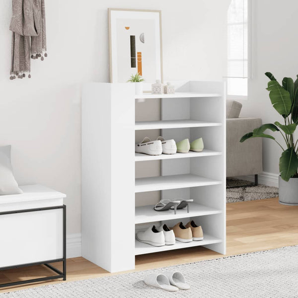 Weißer Schuhschrank Holzwerkstoff 74,5x100 cm