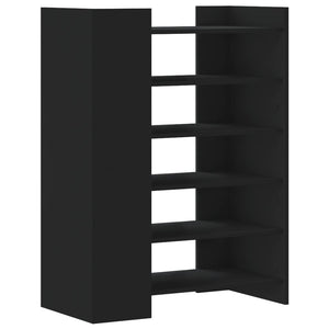 Schuhschrank Schwarz Holzwerkstoff