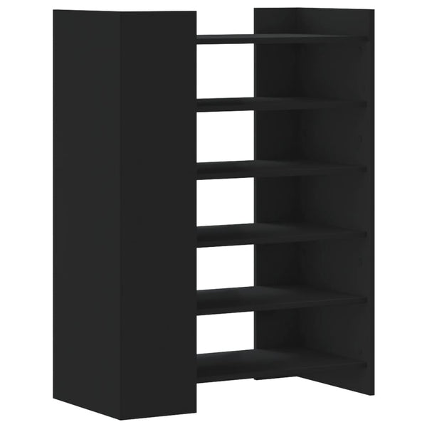 Schuhschrank Schwarz Holzwerkstoff