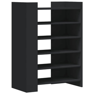 Schuhschrank Schwarz Holzwerkstoff