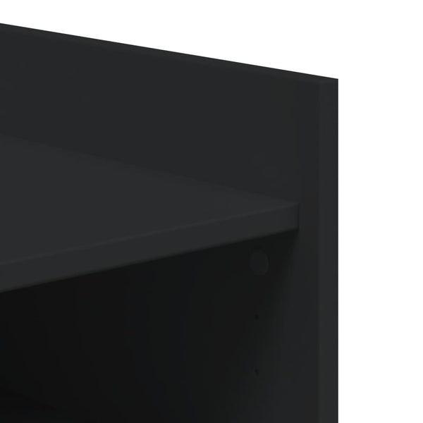 Schuhschrank Schwarz Holzwerkstoff