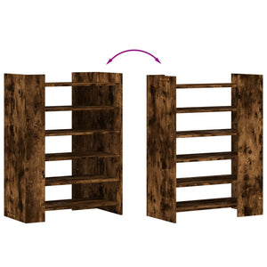 Schuhschrank Räuchereiche 74,5x37,5x100 cm