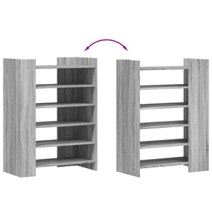 Schuhschrank Grau Sonoma 74,5x37,5x100 cm