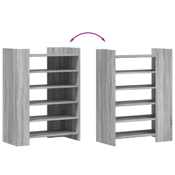 Schuhschrank Grau Sonoma 74,5x37,5x100 cm