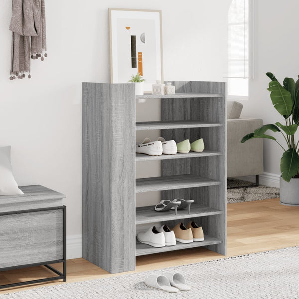 Schuhschrank Grau Sonoma 74,5x37,5x100 cm