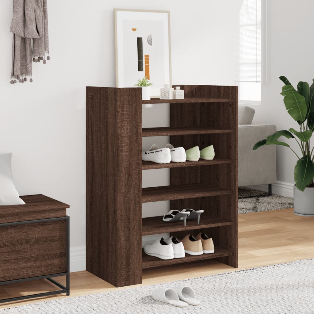 Schuhschrank Braun Eichenoptik