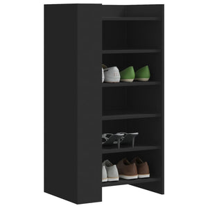 Schuhschrank Schwarz 52x37,5x100 cm