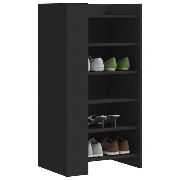 Schuhschrank Schwarz 52x37,5x100 cm