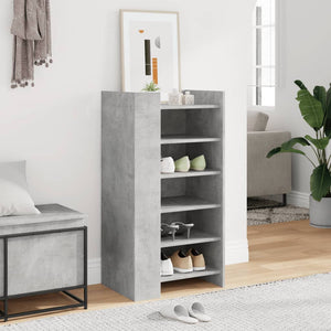 Schuhschrank Betongrau Holzwerkstoff